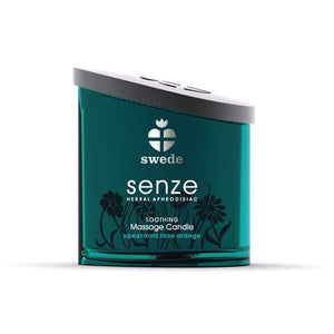 Swede - Senze Herbal Aphrodisiac Soothing Massage Candle Spearmint Rose Orange 150ml | Zush.sg
