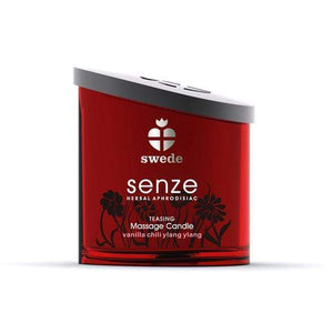 Swede - Senze Herbal Aphrodisiac Teasing Massage Candle Vanilla Chilli Ylang Ylang 150ml | Zush.sg