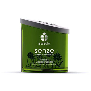 Swede - Senze Herbal Aphrodisiac Vitalizing Massage Candle Lemon Pepper Eucalyptus 150ml | Zush.sg