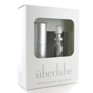 Uberlube - Silicone Lubricant Refillable Case 15ml (Silver) | Zush.sg