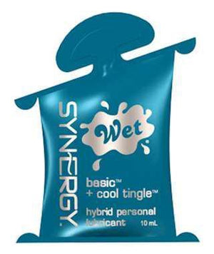 Wet - Synergy Water + Silicone Hybrid Lubricant 144pc 10ml with Bowl Display (Multi Colour) Lube (Water Based) Singapore