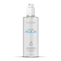 Wicked - Sensual Care Simply Aqua Water Based Lubricant 4 oz Lube (Water Based) 713079911046 CherryAffairs