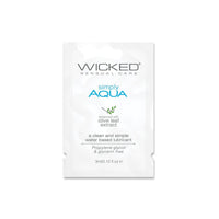 Wicked - Simply Aqua Water Based Lubricant Sachet 3ml Lube (Water Based) 713079911008 CherryAffairs